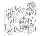 Kenmore 1039886840 lower oven body section diagram