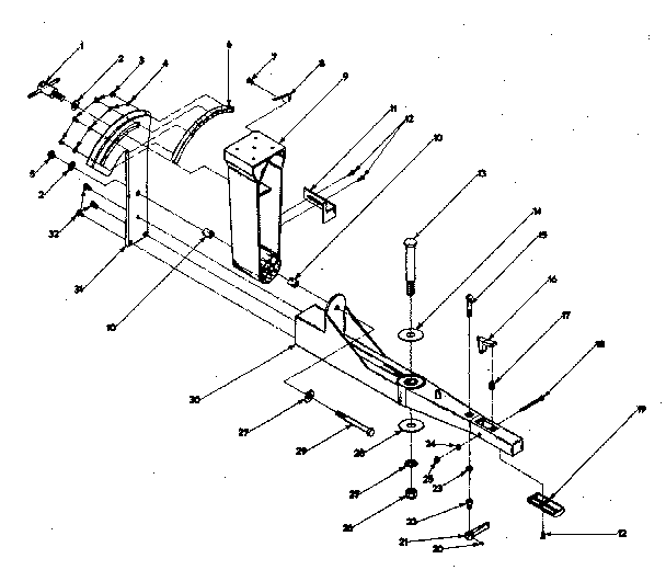 MITER ARM ASSEMBLY