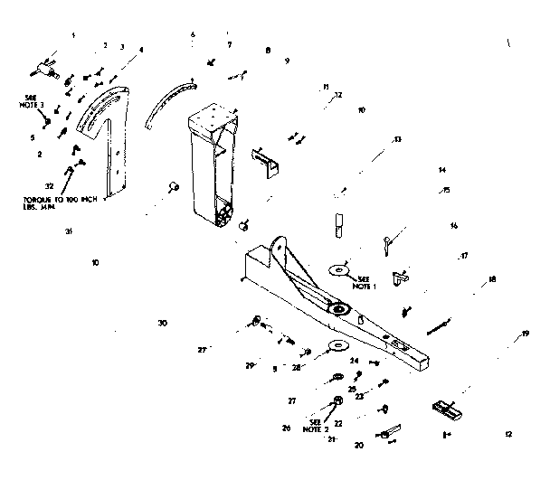 Miter arm assembly