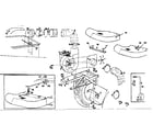 Craftsman 521264703 blower / engine and muffler diagram