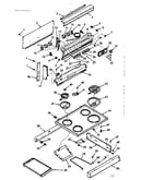 Backguard and main top section