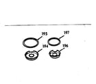 Kenmore 6479147120 porcelain pan and chrome ring kit 8067110 diagram