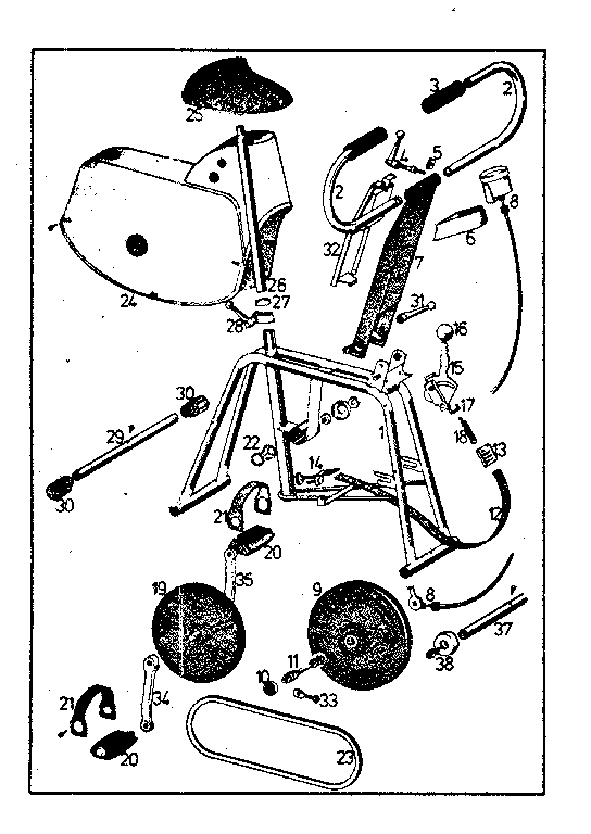 Flywheel exercise bike