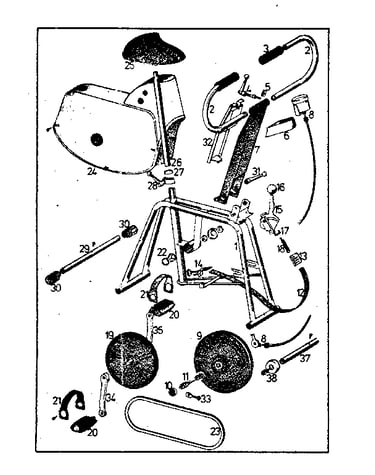 Flywheel exercise bike