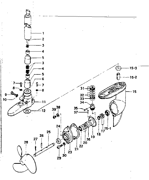 Drive shaft pipe & gear case
