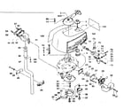 Craftsman 298585180 tank, clutch & muffler diagram