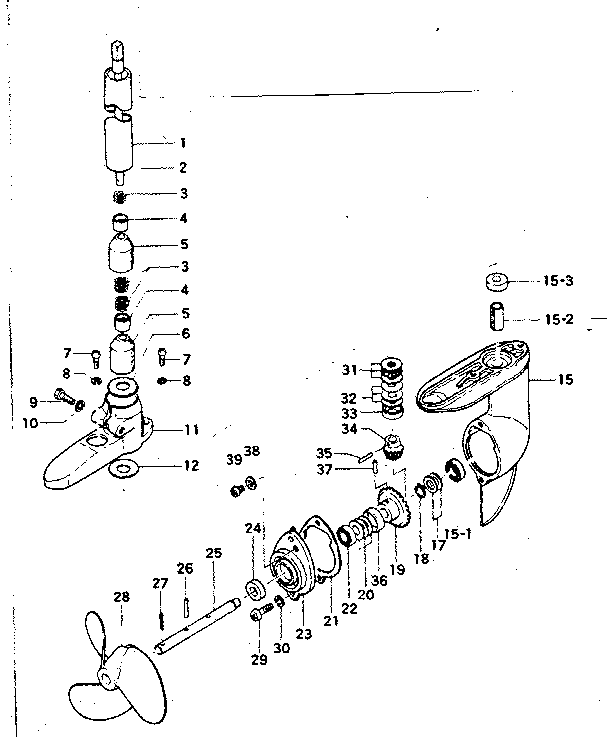 Drive shaft pipe & gear case