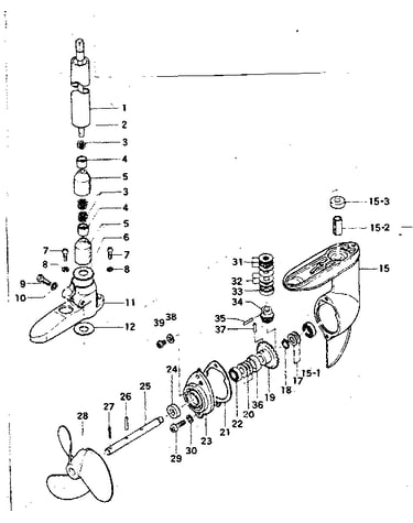 Drive shaft pipe & gear case