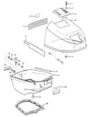 Engine cover and support plate