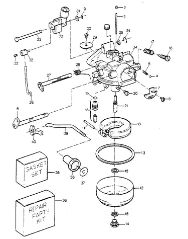Carburetor 9.9 hp