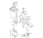 Craftsman 225581990 motor leg and swivel bracket diagram
