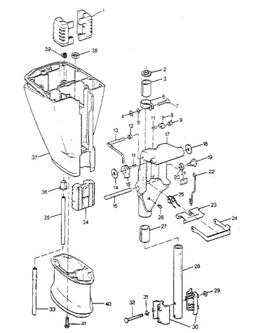 Motor leg and swivel bracket