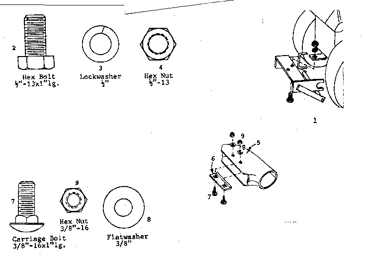 Hitch and boot kit model no. 258.26504