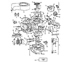 Briggs & Stratton 220707-0148-01 cylinder, crankshaft & engine base group diagram