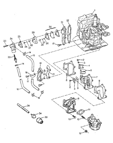 Fuel intake and recirculation system