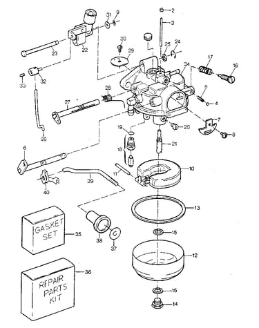 Carburetor 9.9 hp