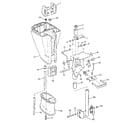 Craftsman 225581980 motor leg and swivel bracket diagram