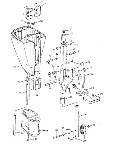 Motor leg and swivel bracket