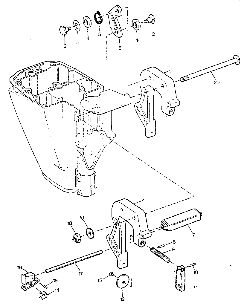 Stern brackets