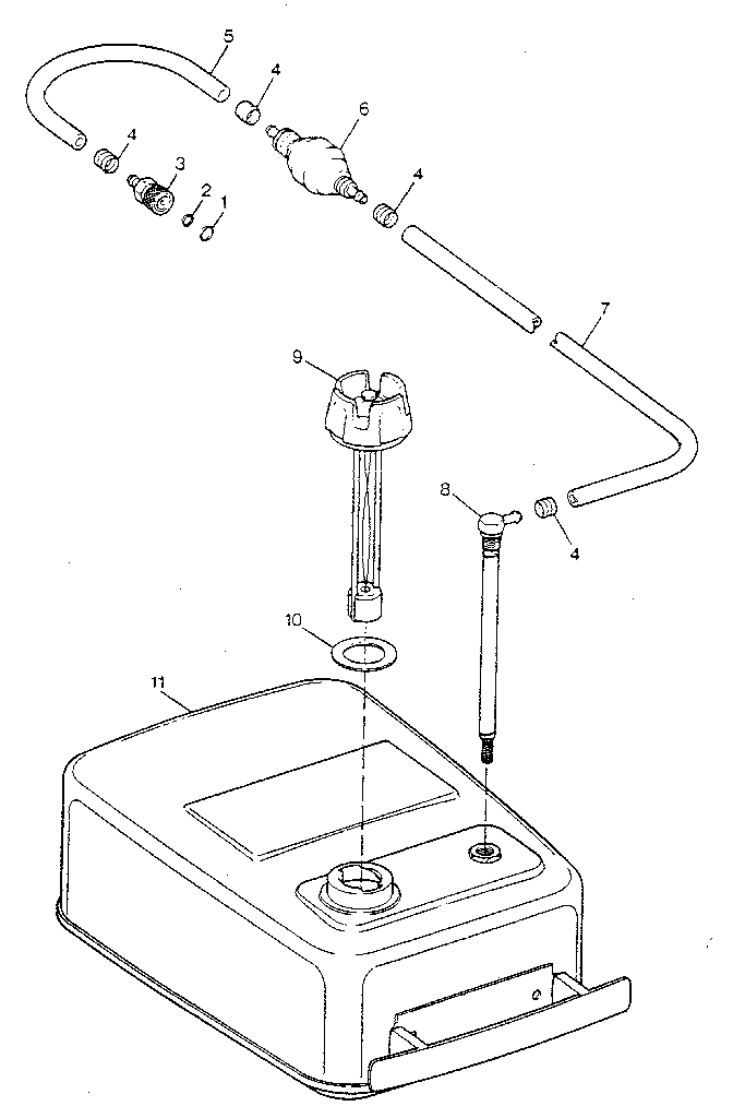 Fuel tank and line