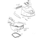 Craftsman 225581750 engine cover and support plate diagram