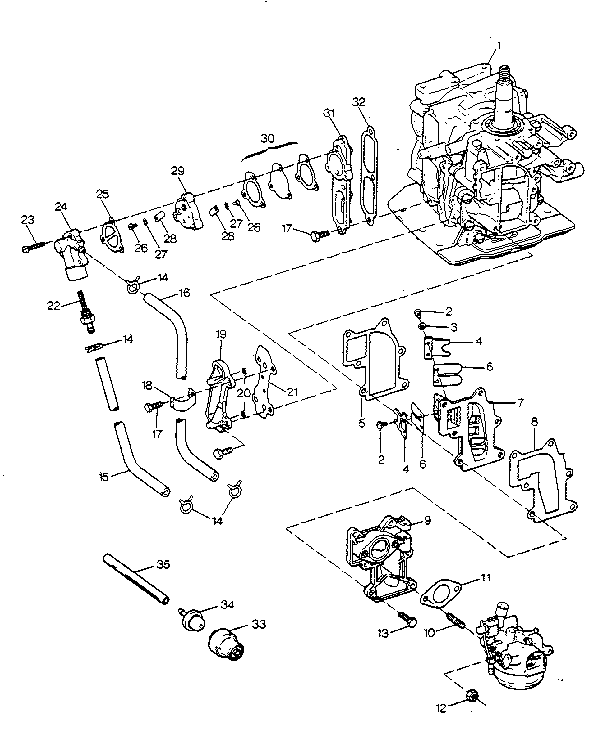 Fuel intake and recirculation system