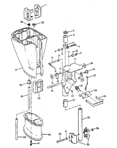 Motor leg and swivel bracket