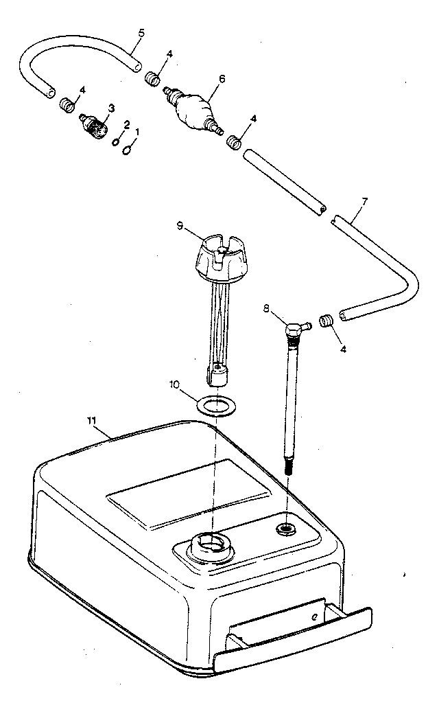 Fuel tank and line