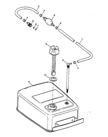 Fuel tank and line
