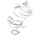 Craftsman 225581740 engine cover and support plate diagram