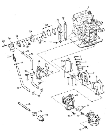 Fuel intake and recirculation system