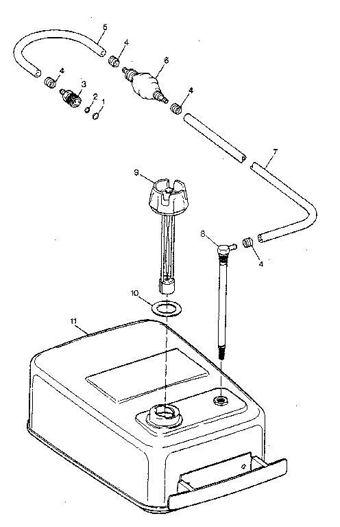 Fuel tank and line