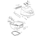 Craftsman 225581490 engine cover and support plate diagram