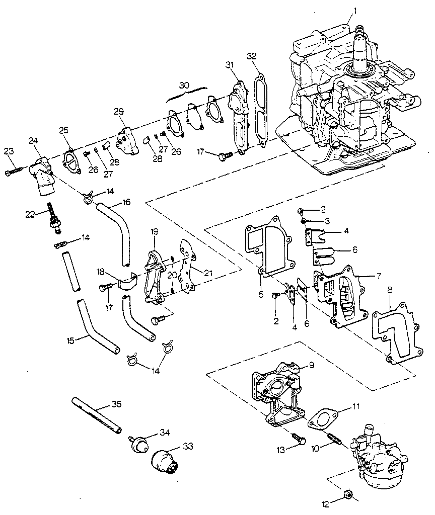 Fuel intake and recirculation system