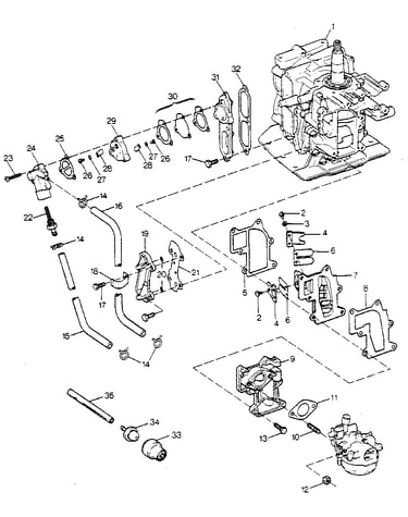 Fuel intake and recirculation system