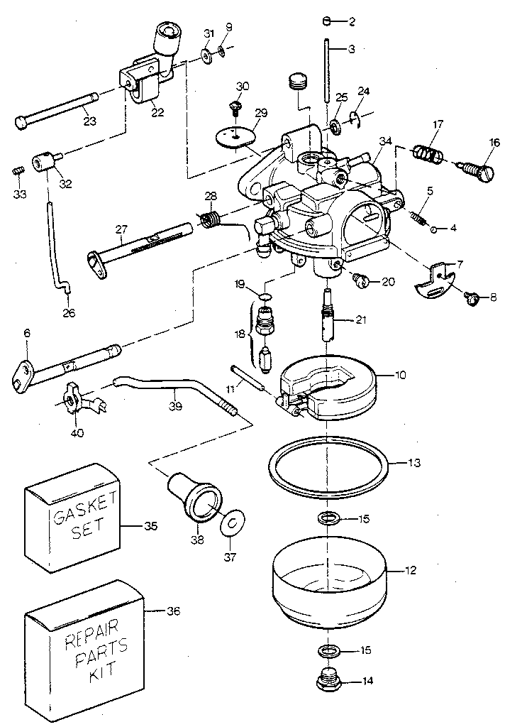 CARBURETOR 15 HP