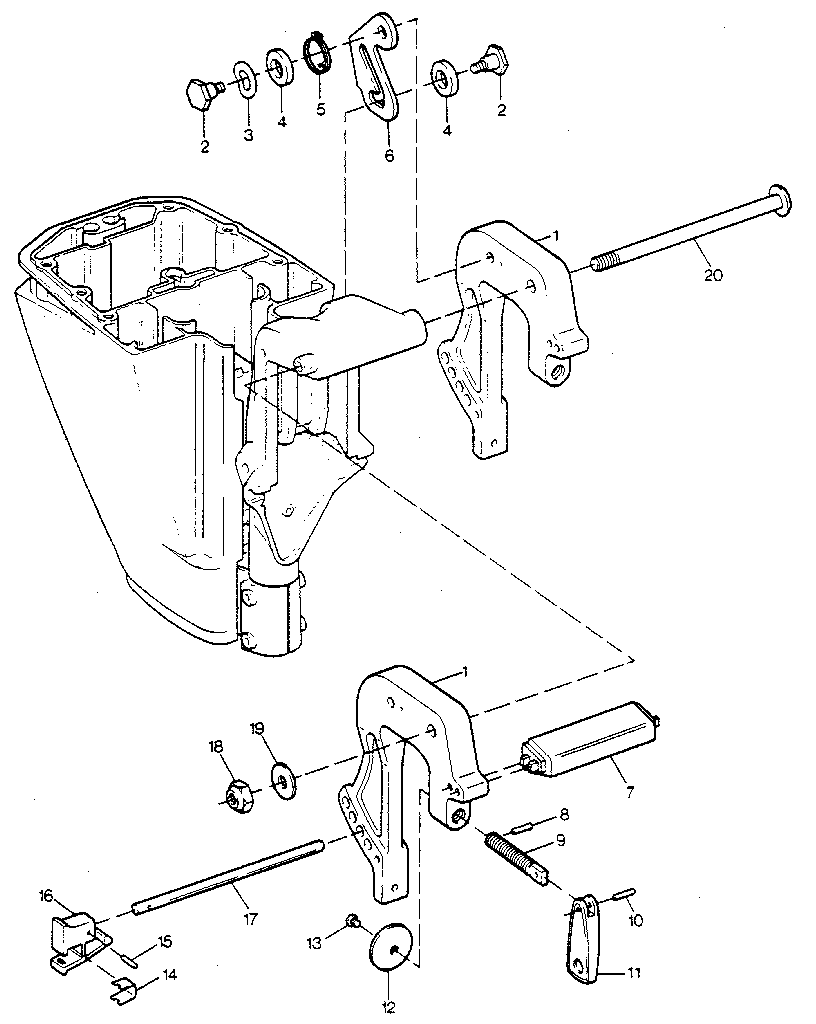 Stern brackets