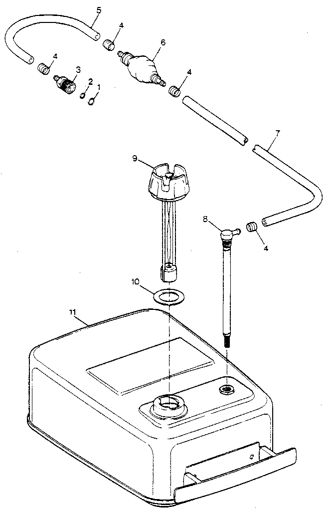 Fuel tank and line