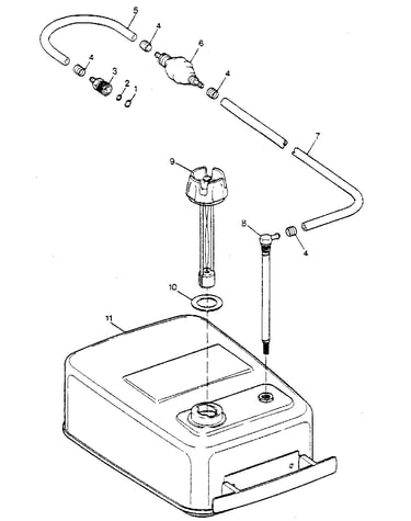 Fuel tank and line