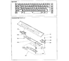 Sears 16153608750 keyboard, keytop and character display diagram