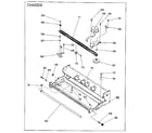 Sears 16153608750 paper feed and chassis mechanism diagram