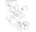 Sears 16153608750 print head, hammer drive and wheel set mechanism diagram