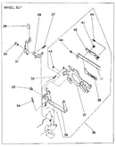 Print head, hammer drive and wheel set mechanism
