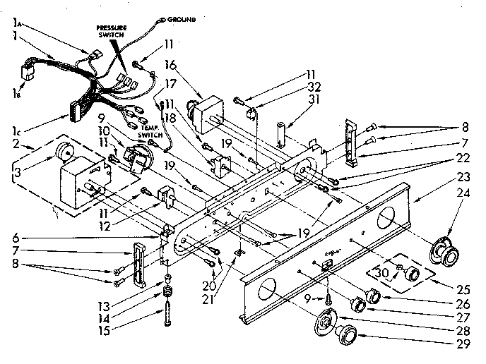 WASHER/DRYER CONTROL PANEL