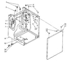 Sears 11089675100 washer cabinet diagram