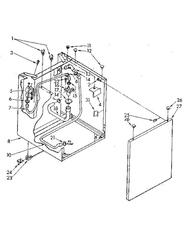 Washer cabinet