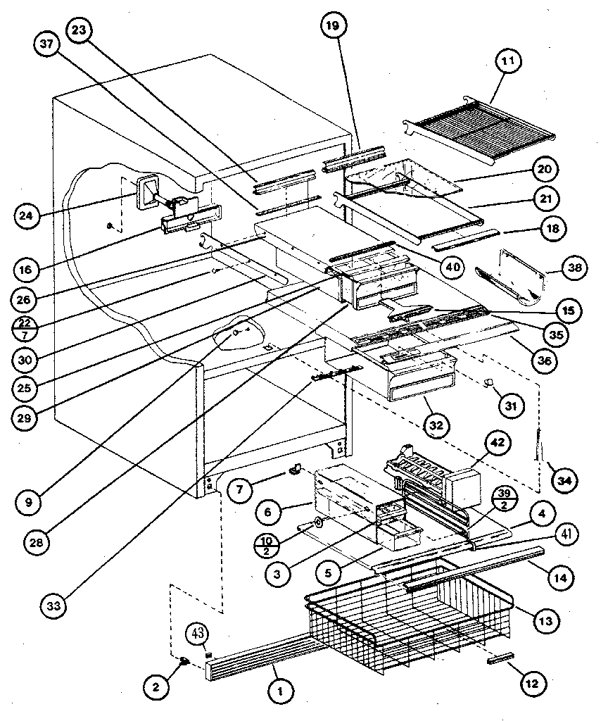 Bottom mount refrigerator