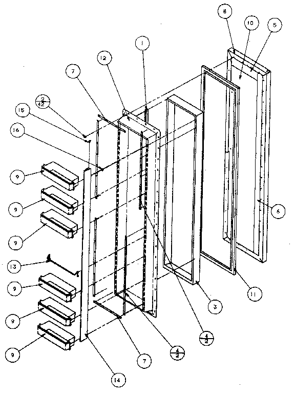 Freezer door