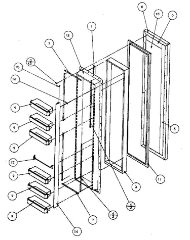 Freezer door