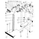 Kenmore 596SBI20H/P7836032W refrigerator/freezer controls and cabinet diagram